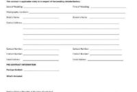 Professional Engagement Photography Contract Template