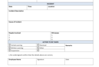 Professional Security Incident Log Template