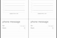Professional Voicemail Log Template