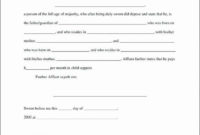 Professional Voluntary Statement Template