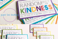 Random Acts Of Kindness Cards Already Assembled (1 Dozen within Kindness Certificate Template Free