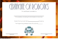 Robotics Technician Certificate Template 1 Free with regard to Amazing Science Fair Certificate Templates