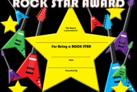Rock Star Award Certificate, 8.5" X 11", Pack Of 30 with regard to Star Student Certificate Templates