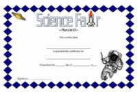 Science Fair Certificate Template Free 4 In 2020 in Science Award Certificate Templates