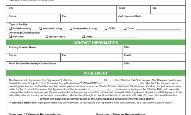 Simple Band Member Contract Template