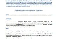 Simple Booking Agent Contract Agreement