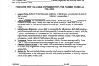 Simple Car Lease To Own Contract Template