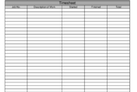 Simple Construction Daily Work Log Template