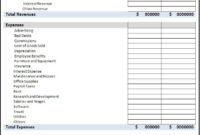 Simple Easy Income Statement Template