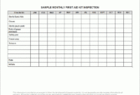 Simple First Aid Log Sheet Template