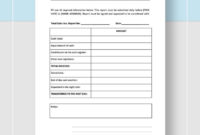 Simple Police Daily Activity Log Template