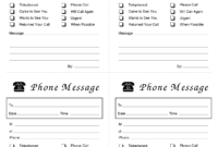 Simple Voicemail Log Template
