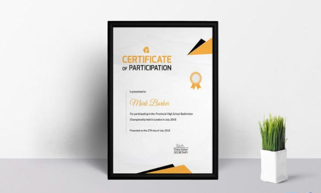 Sports Certificate Template - 25+ Word, Psd, Ai, Indesign with regard to Badminton Achievement Certificate Templates