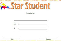 Star Student Certificate Template 7 | Op Templates for Star Student Certificate Templates