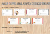 Stuffed Animal Adoption Certificate Template Free (2020) in Stunning Stuffed Animal Birth Certificate Template 7 Ideas