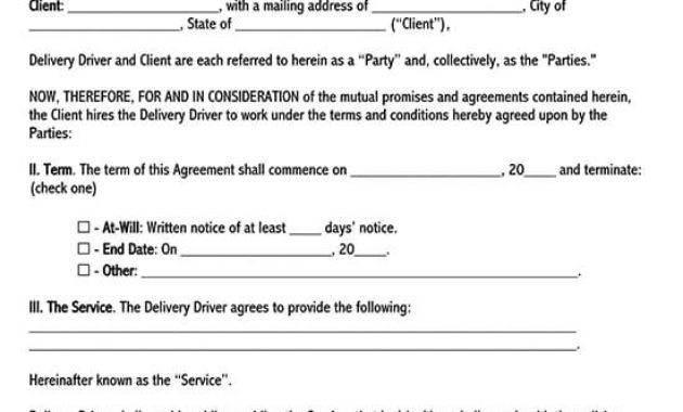Stunning Automotive Service Contract Template