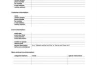 Stunning Caterer Contract Template