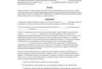 Stunning Ceo Employment Contract Template