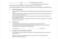 Stunning Film Crew Contract Template