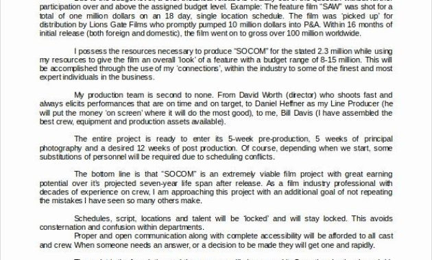 Stunning Film Production Contract Template