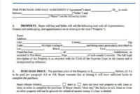 Stunning House Sale Contract Template