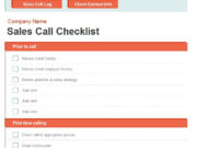 Stunning Outside Sales Call Log Template