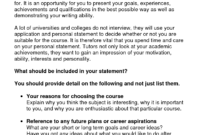 Stunning Personal Statement Of Qualifications Template