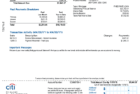 Top Mortgage Statement Template