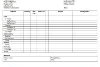 Top Project Cost Estimate And Budget Template