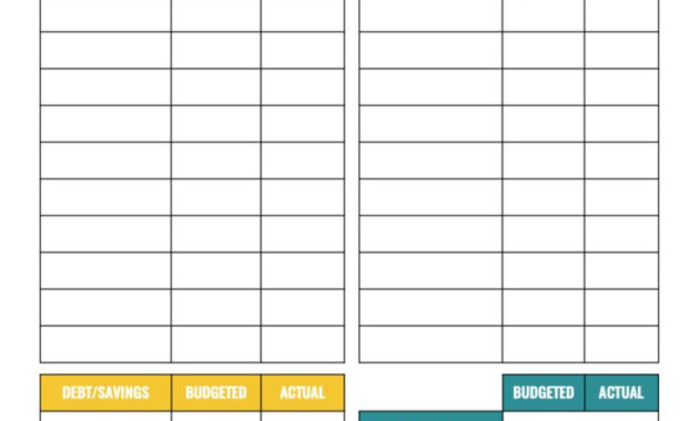 Amazing Budget Planner Template Monthly
