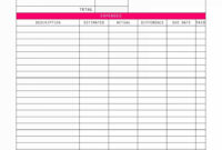 Amazing Budget Planner Template Sheets