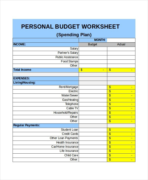 Amazing Budget Planner Template Xls