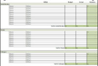 Amazing Holiday Budget Planner Template