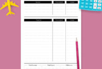 Amazing Household Budget Planner Template