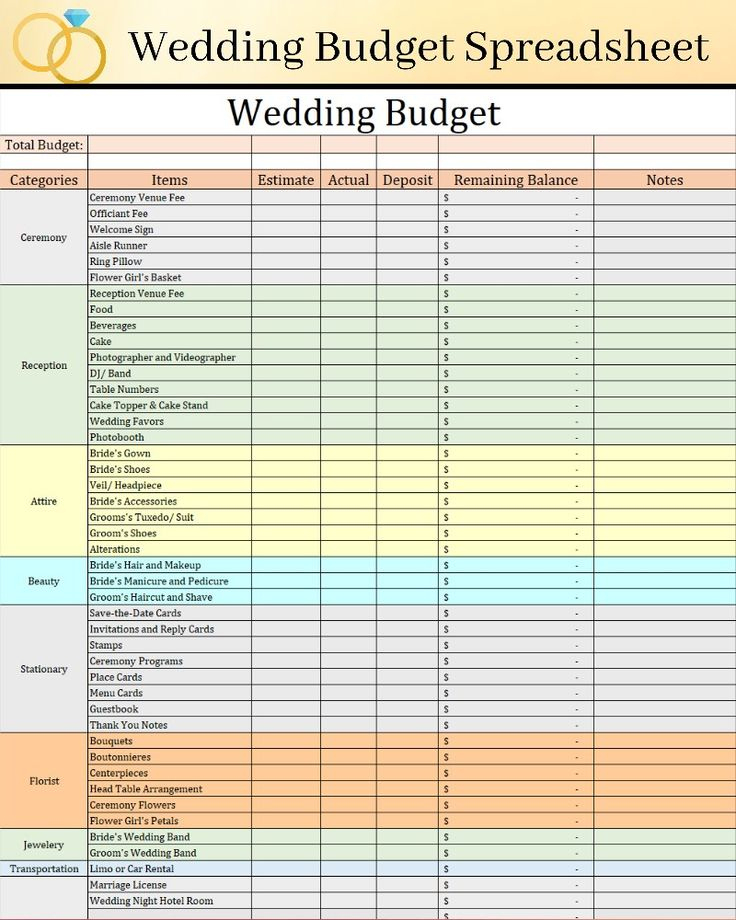 Amazing Quick Budget Template