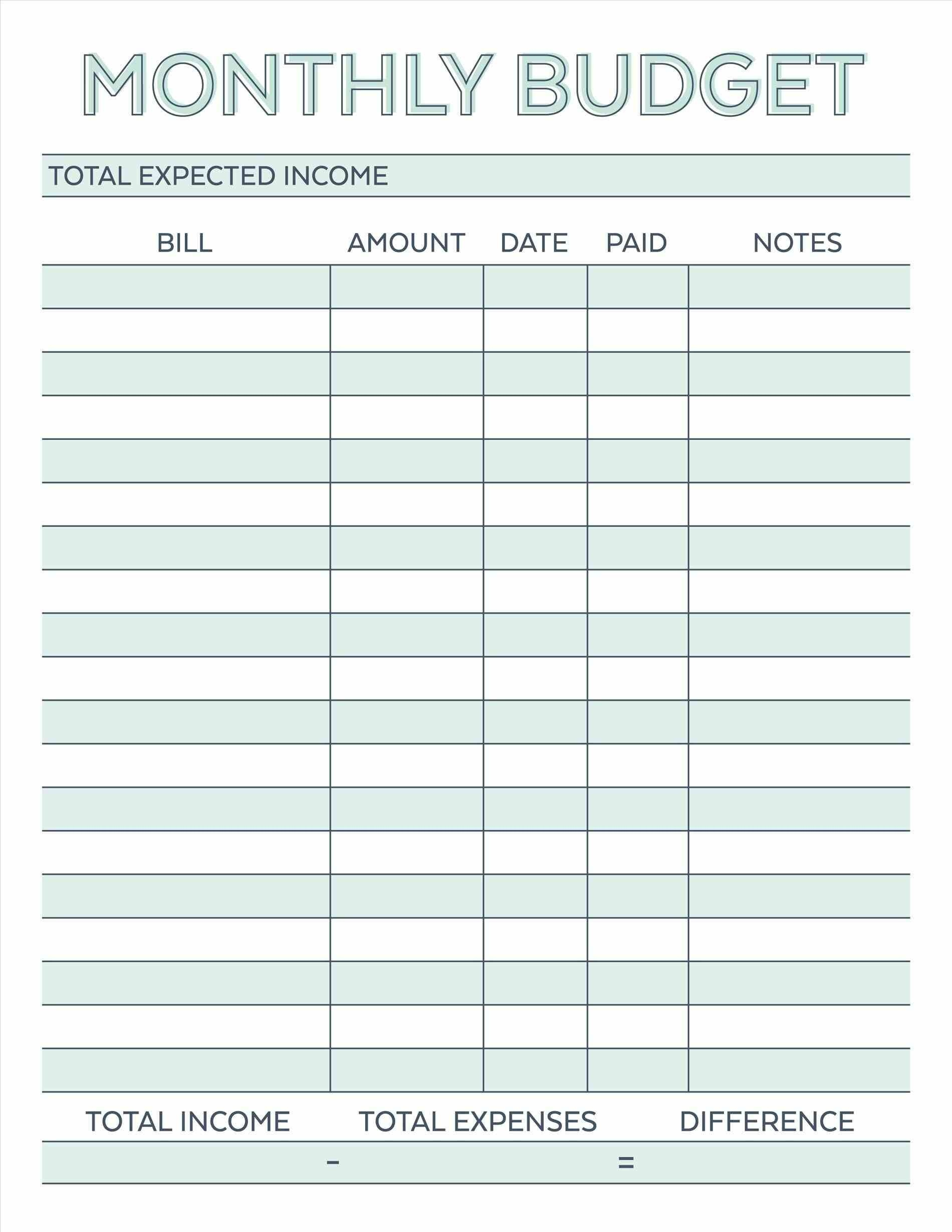 Awesome Budget Planner Template Xls