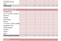 Awesome Free Printable Budget Planner Template Uk