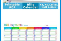 Best Budget Calendar Template 2021