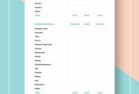 Fantastic Budget Planner Template Word