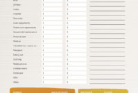 Fantastic Budget Planner Weekly Template