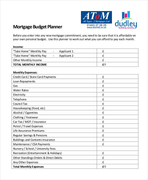 Fantastic Monthly Budget Planner Template Uk