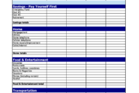 Fascinating Budget Planner Template Pdf