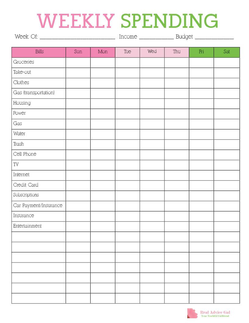 Free Monthly Budget Planner Template Uk