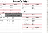Fresh Budget Planner Template For Young Adults