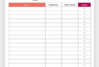 New Budget Planner Free Template