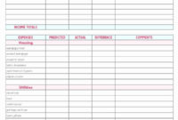 New Budget Planner Template Monthly