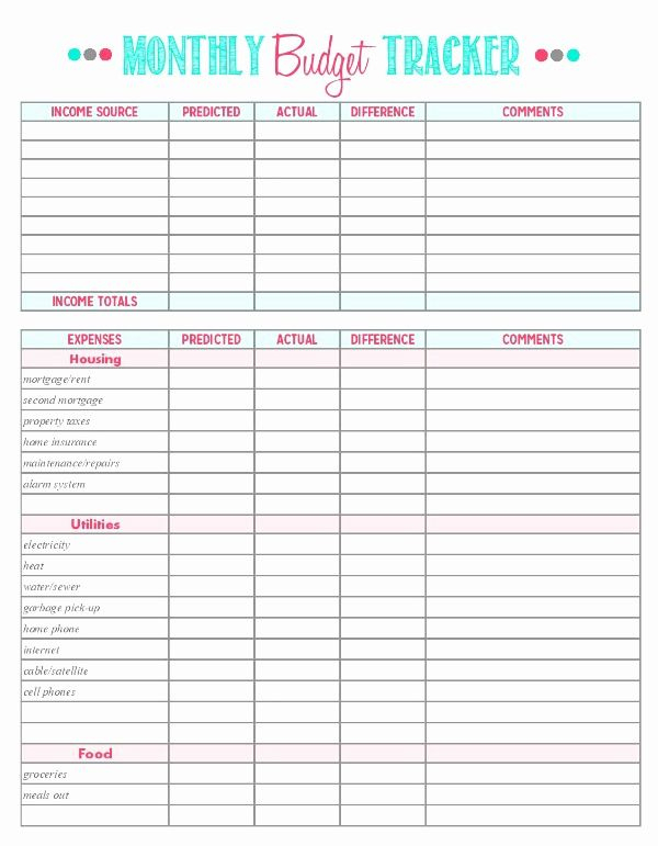 New Yearly Budget Planner Template Free