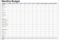 Professional Annual Budget Planner Template