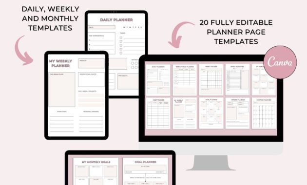 Professional Budget Planner Template Canva