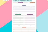Professional Budget Planner Template Free Download